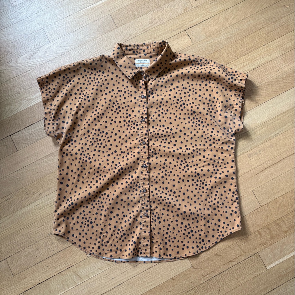 Marine Layer button-up boxy shirt